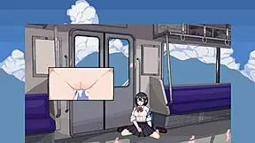 im playing hentai game today with that train girl