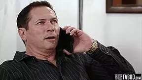 His cute stepdaughter is really driving him crazy with her petite body