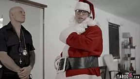 Santa bangs petite teen at boss's house 😏