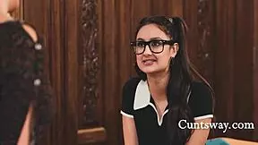 nerdy ryan keely and eliza ibbara explore tribbing together