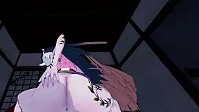 Nezuko Kamado And Daki Intense POV Sex In Demon Slayer Hentai