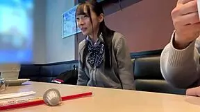 Rina 18 Can't Suppress Libido, Gets Raw Creampie In Uniform During Tests 😏