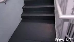 Deep-throat oral sex job is accompanied by a hard fuck