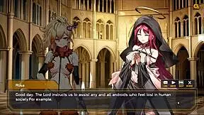 Robolife2 Nova Duty hentai game pornplay episode 2 anal drill sextoy makes android girl orgasm.