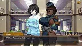 Robolife2 Nova Duty hentai game pornplay episode 2 anal drill sextoy makes android girl orgasm.