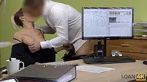 Naughty girl charms her way to credit 😏