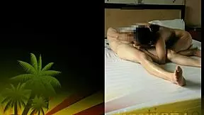 Asian lovers in passionate intimacy