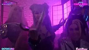 Watch these baddest waifus get asses fucked with toys!