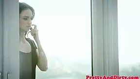 Doll Obsessed Babe Invites Brunette For Oral Lesbian Spooning