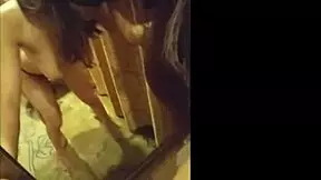 Asian Girl's Passion Ignites as She Jumps on My Cock in Homemade Doggystyle Fuck, Ending with Facial Cumshot