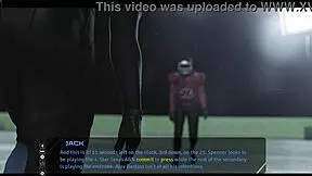 teen 18+ in bondage outfit plays dating game with huge cock and big tits