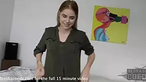 18yo Margarita experiences a hard orgasm from jilling off with a new suction rabbit dildo