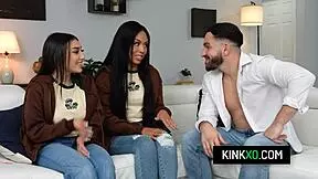 Perv stepbro influences teen stepsisters violet gems and bianca bangs