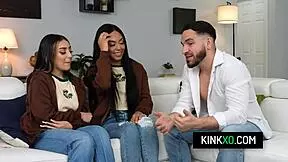 Perv stepbro influences teen stepsisters violet gems and bianca bangs