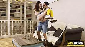 tricky guy has a nice twosome with the pretty naive stepsister