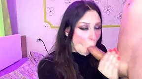 Messy Hardcore Deepthroat and Massive Facial in the End for Amateur Star