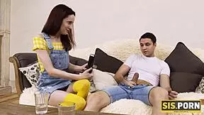 Stepsister watches sister's taboo encounters