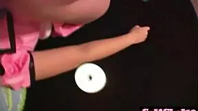 Andi passionately masturbates with dildo