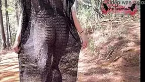 gothic elf, uh, mastur...bating in forest, damn, so hot out here, can't stop, need more toys