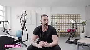 Hardcore blonde latina rough sex with trainer 😈