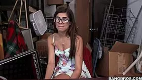 Ava Taylor's seductive backroom action