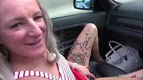 german blonde teen sucks big cock in public mcdonalds