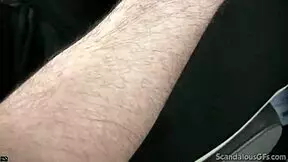 hot babe's passionate cock rub caught on hidden tape