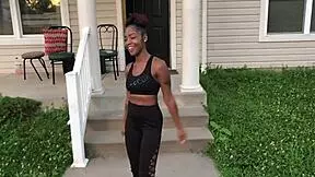 On The 4th Of July, A Teen Celebrates With Her Partner In An Amateur Setting.