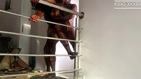 My ebony ex with big ass came for presents 😘