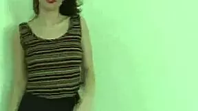 Teen Devlyn strips and toys with the camera before going down on the viewer’s dick