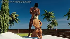 Surprise Visitor Blowjobs Blonde Teen Outdoors.