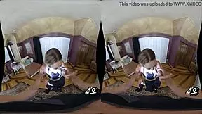 Adira Allure Wanks Wet Blonde Teen With Monster Cock!