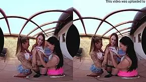 the three amazing table tennis pussies