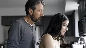 Filthy step daughter gives blowjobs