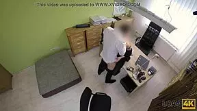 Loan4k Curvy Girl Masturbates While Asking For Loan For Business