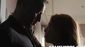 Stepsis madi collins surprises damon dice with her tight petite body in pov reality