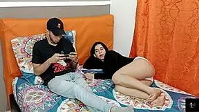 Stepmom's boyfriend drills hot Latina