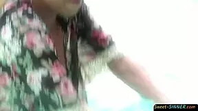 Hot pussy pumping scene with a older man along with an attractive sexy brunette