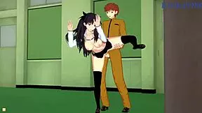 Saber and Rin Tohsaka and Shirou Emiya Intense Sex - Fate Stay Night Hentai