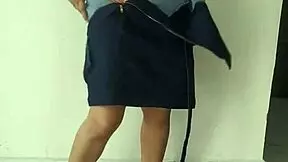 Tanya's sexy strip and self-pleasure