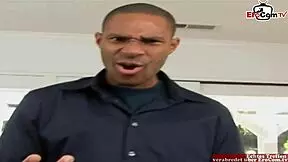 brunette slut with natural tits totally loving that bbc action! 🔥