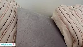 New stepsister who is 18 years old moves in with me and catches me jerking off before she decided to fuck me