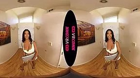 This sexy young black chick in vr makes my cock so hard