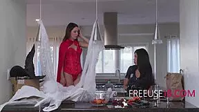 I'm shocked teens in Halloween costumes get used freely in haunted house!