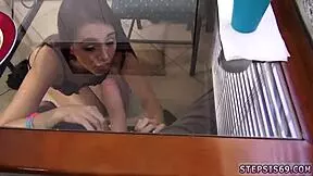 Casting interview where teen sucks stepbro's banana