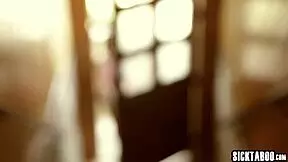 Naive stepdad chats with his stepdaughter Kristen Scott.