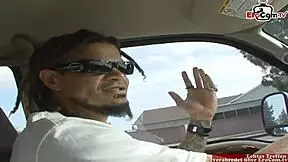 Skinny blonde teen 18+ picks up from a black man