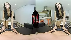 tiny latina teen 18+ tight pussy pounded in vr