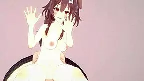 Wow! Inugami Korone And Nekomata Okayu In Intense Creampie Sex!