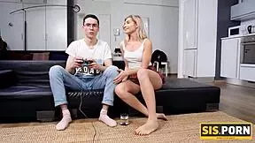 Sisporn blonde anna krowe rides stepbrother's cock